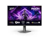AOC Agon Pro AG276UZD - Monitor da gioco piatto OLED QD da 27 pollici, 240 Hz, 0,03 ms, FreeSync Prem Pro, G-Sync comp., regolazione altezza, HDR400 (3840x2160, 2xHDMI, DisplayPort, hub USB) Nero