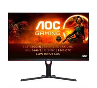 AOC G3 U32G3X/BK LED display 80 cm (31.5") 3840 x 2160 Pixel 4K Ultra HD Nero, Rosso