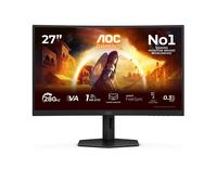 AOC Gaming Monitor C27G4ZXU 27 pollici Curvo 1920x1080, FHD, 280Hz, Fast VA Panel, 1ms GtG, USB Hub Speakers, Height Adjustment, (HDMI2x 2.0 DP 1x 1.4) HDR10, FreeSync Premium, Nero