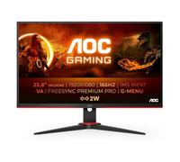 AOC 24G2SAE/BK Monitor PC 60,5 cm (23.8") 1920 x 1080 Pixel Full HD Nero, Rosso