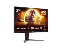AOC Gaming 27G4HA - Monitor Full HD da 27 pollici, 200 Hz, 1 ms, comp. G-Sync, HDR10 (1920x1080, 2x HDMI 2.0, 1x DisplayPort 1.4) nero-rosso