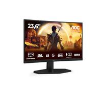 AOC Gaming C24G42E - Monitor curvo Full HD da 24 pollici, 180 Hz, 0,5 ms, FreeSync Premium (1920x1080, 1x HDMI 2.0, 1x DisplayPort 1.4) nero