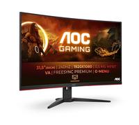 AOC G2 C32G2ZE/BK Monitor PC 80 cm (31.5") 1920 x 1080 Pixel Full HD LED Nero, Rosso