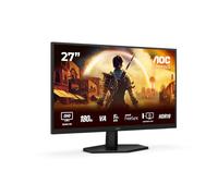 AOC Gaming Q27G42XNE - Monitor Quad HD da 27 pollici, 180 Hz, 1 ms, FreeSync Prem., HDR10 (2560x1440, 2x HDMI 2.0, 1x DisplayPort 1.4) nero