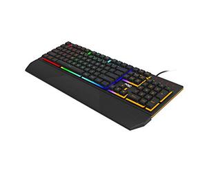 AOC GK200 Tastiera gaming - tastiera PC con layout inglese, 25 tasti anti-ghosting, 25 N-key rollover e cavo da 1,8 m