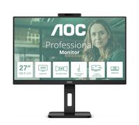 Aoc Monitor 27 LED Ips QHD 16:9 4MS 350 Cdm, Webcam, Pivot, DP/2hdmi, Multimediale Q27p3qw