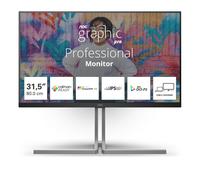 AOC Monitor 31.5" 4K Ultra HD LCD Nero con 1 DisplayPort e 2 HDMI