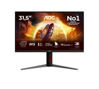 AOC Monitor 31.5" 4K Ultra HD Nero, Rosso con DisplayPort e HDMI