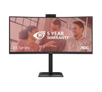 Aoc Monitor 34 Led Va 4K Uhd 21:9 4Ms 120Hz 350 Cdm Reg Altezza Dp/Hdmi Usb-C Webcam Multimedia