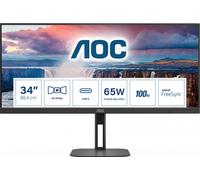 AOC V5 U34V5C/BK Monitor PC 86,4 cm (34") 3440 x 1440 Pixel UltraWide Quad HD LCD Nero