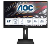 AOC X24P1 USB Hub Monitor 24 pollici WUXGA, 60Hz, IPS, 4ms GtG, altezza regolabile, Speakers,TBC, (1920x1200 HDMI 1x 1.4 DP 1x 1.2) nero