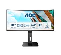 AOC CU34P2A Curved Monitor 86.4cm (34 pollici) (WQHD, PANNELLO VA, HDMI, DisplayPort, Hub USB, 1ms, 100Hz, AdaptiveSync)