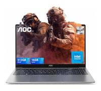 AOC PC Portatile con In-tel N97 CPU(Up to 3,6GHz), Computer Portatile 16GB DDR4 RAM 512GB SSD(Fino a 2 TB) Laptop, 1080P PC Portatili, 2.4G+5G WiFi/BT5.1, USB3.2, HDMI Notebook, Tipo-C (15.6 Pollici)