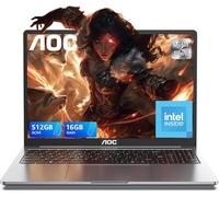 AOC 2025 PC Portatile, 12ª N97 CPU(Fino to 3,6GHz), 15,6 Pollici Notebook, 16GB DDR4 RAM 512GB SSD(Fino a 2TB) M,2 2280 NGFF Laptop, WiFi,BT5.1, Tipo C,USB3.2, HDMI, Sistema Versione 11 Pro