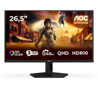 AOC Gaming Monitor Q27G41ZDF 27 pollici 2560x1440, WQHD, 240Hz, QD-OLED Panel, 0.03ms GtG, (HDMI1x 2.0 DP 1x 1.4) HDR10, G-Sync Compatible, Nero