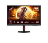 AOC Gaming U27G4R - Monitor Ultra HD da 27 pollici, 160 Hz, 1 ms, comp. G-Sync, HDR400 (3840x2160, 2x HDMI 2.1, 1x DisplayPort 1.4, USB Hub) nero-rosso