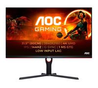 AOC G3 U32G3X/BK LED display 80 cm (31.5") 3840 x 2160 Pixel 4K Ultra HD Nero, Rosso