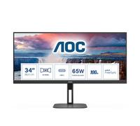 AOC V5 U34V5C/BK Monitor PC 86,4 cm (34") 3440 x 1440 Pixel UltraWide Quad HD LC