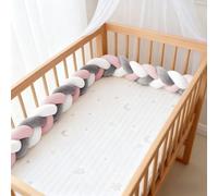 Aocase Paracolpi Lettone Morbido, Cuscino Barriera Anticaduta e Antisoffoco per Sponde Letto, Serpente Cuscino Decorativo Soffice Intrecciato in Treccia, Vari Colori,N31,200cm