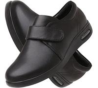 Aocase Scarpe Diabetiche Uomo, Pantofole e Scarpe Ginnastica Ortopediche con Strappo, Nero, 40 EU