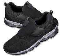 Aocase Scarpe per Diabetici da Uomo Confortevole Sneakers Casual all'Aperto Scarpe Funzionali Ortopediche Portatili per Il Tempo Libero Pollice Regolabile,Nero,45/275mm