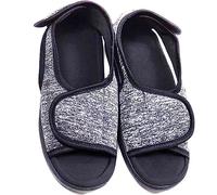 Aocase Scarpe per Diabetici Uomo Estive Scarpe Diabetici Uomo Scarpe Ortopediche Donna per artrite Edema Piedi Sandali Pantofole Ortopediche da Uomo,Grigio,270 CM