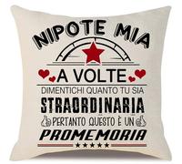 Aocaso Tu Sia Straordinaria regalo d'ispirazione per la nipote da parte della nonna nonno zia zia Zio Copricuscino per il nonno compleanno laurea regalo di Natale (nipote-lei)