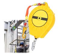 Aocay Dispositivo Anticaduta Retrattile Certificato(Giallo,10 Metri)