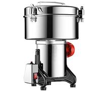 Aocay Mulino per Cereali Elettrico, Mulino per Grano Pepe in Grani Acciaio Inox Grinder Erba Multifunzione Professionale Macina per Spezie Cereali per Home/Commerciale