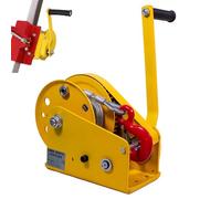Aocay Verricello Manuale Piccolo, Argano Manuale a Fune con Freno Automatico e 5-30m Cavo, 1200lbs/2600lbs Argano a Cricchetto Manuale per Barca e Rimorchi(2600lbs,30m)