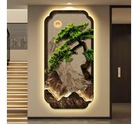 AOCDNEK Quadri for Pareti, Rilievo 3D UV con Luce LED Calda