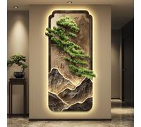 AOCDNEK Quadri for Pareti, Rilievo 3D UV con Luce LED Calda