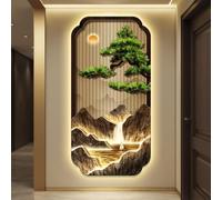 AOCDNEK Quadri for Pareti, Rilievo 3D UV con Luce LED Calda