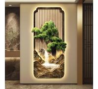 AOCDNEK Quadri for Pareti, Rilievo 3D UV con Luce LED Calda