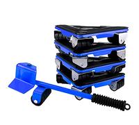 Aocet Set Sposta Mobili Pesanti, Ruote per Spostare Mobili Pesanti, Sollevatore e Rulli per Il Trasporto di Mobili Pesanti, Max Fino a 500 kg, Rotazione a 360°