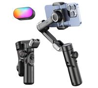 AOCHUAN Stabilizzatore cardanico portatile a 3 assi per smartphone con luce di riempimento per iPhone Android Face Tracking Vlog Smart XE