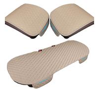 AOCRXL Cuscini Sedili per Citroen C1 C2 C3 C4 C5 C6 C8 B6 C3-XR C4X C5X C5, Copri Seduta Sedile con Fondo Antiscivolo, Lino Traspirante Coprisedili, Resistente all'Usura,B/Beige