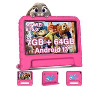 AOCWEI Tablet per bambini Android 13 7 pollici per bambini, 7 GB RAM 64 GB ROM/TF 512 GB, controllo dei genitori, istruzione dei bambini + giochi, doppia fotocamera | WiFi6 | BT5.0 | Tablet con
