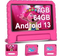 AOCWEI Tablet per bambini Android 13 7 pollici per bambini, 7 GB RAM 64 GB ROM/TF 512 GB, controllo dei genitori, istruzione dei bambini + giochi, doppia fotocamera | WiFi6 | BT5.0 | Tablet con