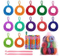 Aodaer 192 pezzi Loom Potholder Loop tessitura telaio con diversi colori per fai da te, compatibile con telaio da 17,8 cm