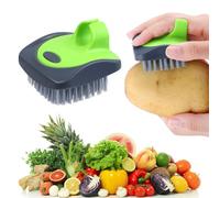 Aodaer Spazzola per verdure, spazzola per patate, in silicone duro e morbido, per la pulizia della frutta per verdure delicate o dalla pelle dura