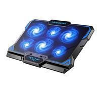 AODE Laptop Cooling Pad, Laptop Cooler with 6 Quiet Led Fan for 15.6-17 Inch Laptop Cooling Fan Stand, Portable Ultra Slim USB Powered Gaming Laptop Cooling Pad, Switch Control Fan Speed Function