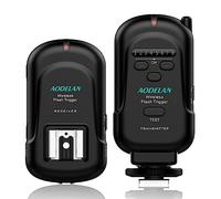 AODELAN Flash Trigger wireless flash Speedlite studio Trigger con standard Hot Shoe, incluso trasmettitore e ricevitore, adatta per Canon Nikon Pentax Olympus Panasonic DSLR