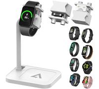 AODUKE Adjustable Universal Smart Watch Dock & Fitness Tracker Bracelets Stand Compatible with AGPTEK, Samsung, Xiaomi, FITVII, GRV, RUIMEN, Amazfit, Fitpolo, Fire-Boltt (A03S White)