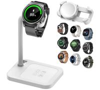 Aoduke, base di ricarica universale per smart watch Google, Huawei, Garmin, Pixel, Diesel, Fossil, Fitbit, Skagen, Michael, Samsung Galaxy Watch, supporto per stazione di ricarica (02S-W)