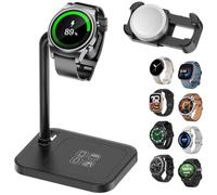 Aoduke, base di ricarica universale per smart watch Google/huawei/Garmin/Pixel/Diesel/Fossil/Fitbit/Skagen/Michael/Samsung Galaxy Watch (02S-B)