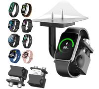 AODUKE Staffa di ricarica universale per smart watch con supporto biadesivo, per Samsung/Google Pixel/Huawei/Garmin/Amaztim/Fitbit/Amazfit/Suunto Watch (AB3S-nero)