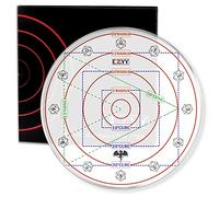 AOE,Modello per danni di magia potenziato, extra large fino a 30 'cubo e cono da 30', pennarello effetto area D & D acrilico con confezione regalo, strumenti per dungeon e draghi, TTRPG