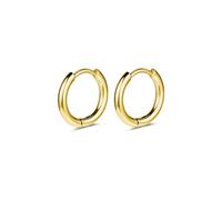 AOEDEJ G23 - Orecchini a cerchio in titanio e argento, 18 g, piccoli orecchini a cerchio da 8 mm/10 mm/12 mm, per orecchie sensibili, per piercing multipli, cartilagine, Titanio, Nessuna pietra