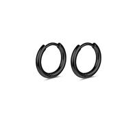 AOEDEJ G23 - Orecchini a cerchio in titanio e argento, 18 g, piccoli orecchini a cerchio da 8 mm/10 mm/12 mm, per orecchie sensibili, per piercing multipli, cartilagine, Titanio, Nessuna pietra